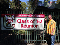 Bill and CUHS Reunion Banner